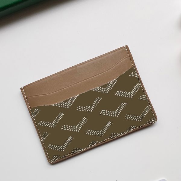 

Designer Wallets Cardholder Card Case Fashion High Quality Genuine Leather Short Wallet Interior Compartment Box Luxury Card Holder Luxury Wallet Designers, Deep brown