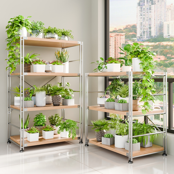 

Storage Shelves Kitchen Multifunctional Rack Floor-standing Multi-layer Microwave Oven Storage Rack Living Room Bookshelf Balcony Flower Rack Shelf