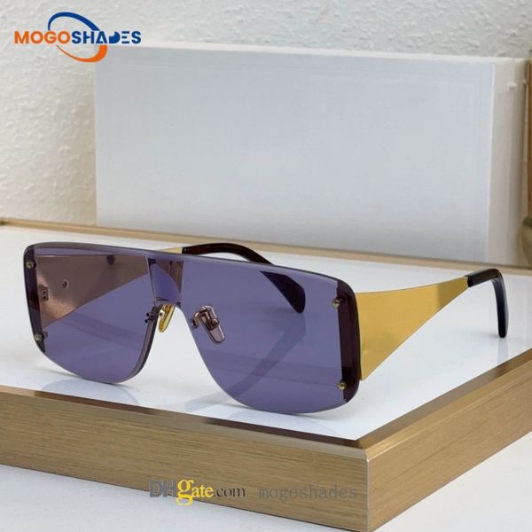 

Designer Sunglasses For Women Men Luxury one piece Rimless Fashion Classic ladies Sunglass UV400 Brand Sun glasses 42104