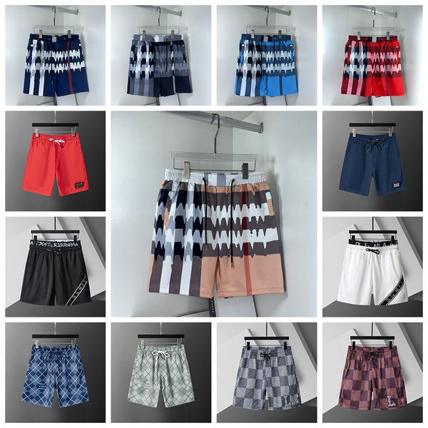 

Bu home checkered pattern shorts Mens Designer Beach Shorts Fashion Printed Drawstring Pants Relaxed Homme Casual Streetwear Sweatpants asian size m-3xl, Brown
