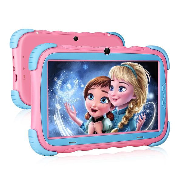 Kids Tablet - 7 inch Kids Edition Tablet with IPS Eye Protection Screen Android 9.0 WiFi Camera Bluetooth 2GB/16GB and Kids-Proof