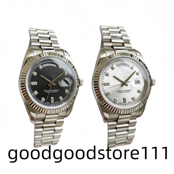 

luxury watch Item Name luxury womens watch Waterproof iced Watch 36mm Mechanical automatic Stainless President Noble ruby Classic long diamond Wristwatches, Black