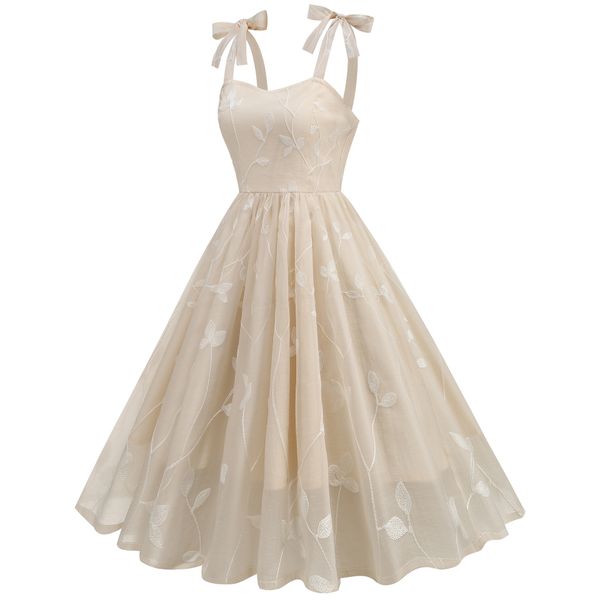 

045-Apricot-colored minimalist style girl' dress, Blue