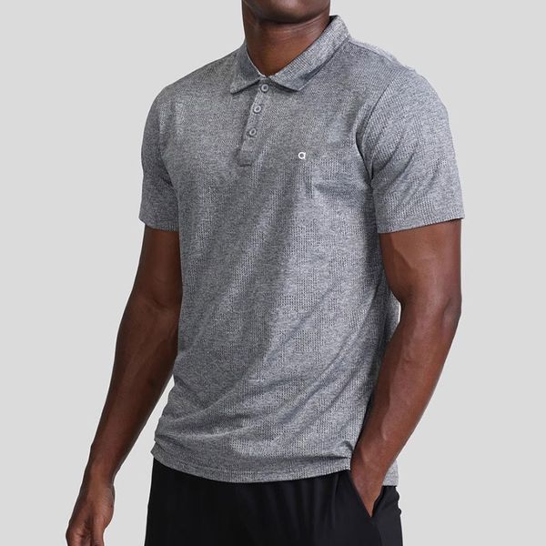 

Polo Shirt Man Leisure Breathable Short Sleeve Running Fitness clothes, Black