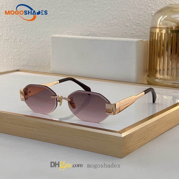 

Designer Sunglasses for women Men Fashion oval Eyeglass Metal Beam Casual Vacation Mens Sun Glasses nice 42119