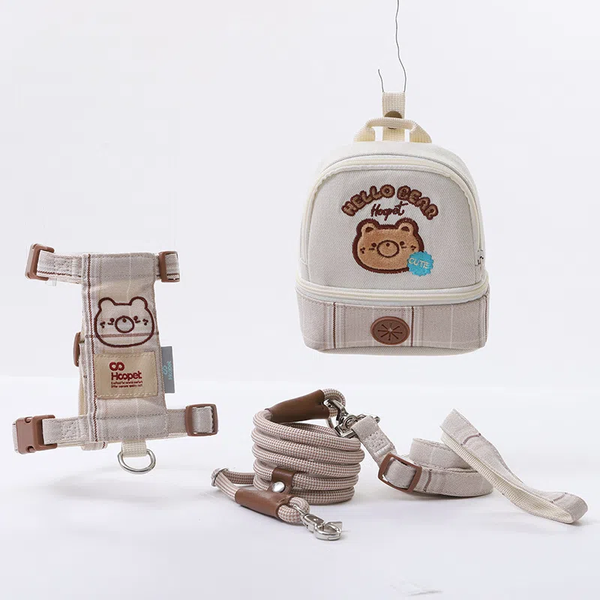 

Anti-Escape Dog Back Support Belt Secure P-Lead Pet Leash Dog harness, Beige