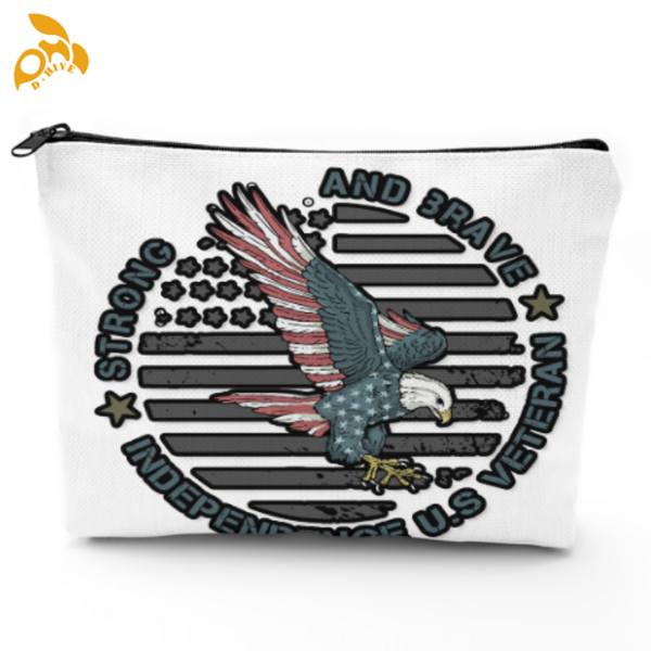 Free delivery of TOP designer custom-made lightweight, high-quality linen cosmetic bags in beige, white for adults.