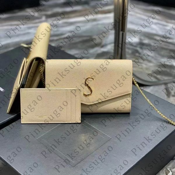 

Pink sugao women shoulder bag crossbody chain bags with card bag fashion luxury high quality genuine leather handbag purse shopping bag 2pcs/set xmy250520155, White