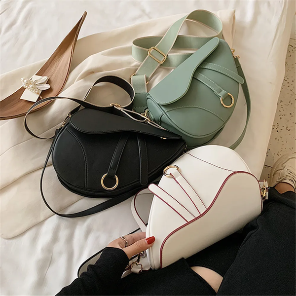 

Designer Bags Saddle bag Women Bag One Shoulder Handle Trend Casual Hasp Zipper PU Material Polyester Inside Lock Ornament Bag, #-1