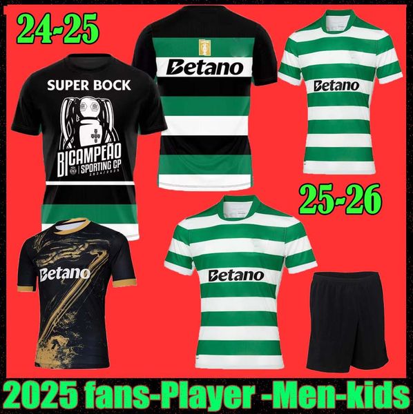 

16-4XL Lisbons Sporting CP 24/25/26 soccer jerseys Pink October Lisboa CR7 HJULMAND GYOKERES COATES J.Palhinha PEDRO G. MORITA SARABIA football shirts Men Kids, Grey