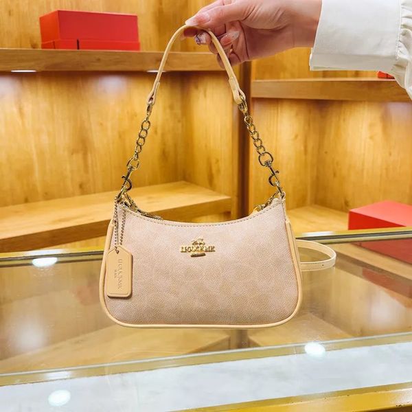 

Free Shipping 2025 New Designer Bag Fashion Printed Chain Bag Underarm Bag Single shoulder crossbody bag High quality 0018, #18