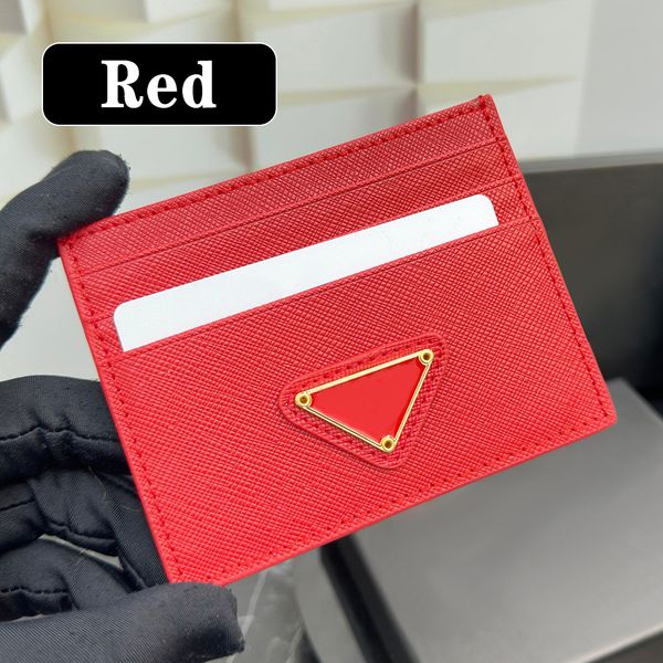 

Designer Card Holder Women Coin Pouch Card Case Luxury Women High Quality Leather Interior Compartment Short Cardholder Wallets Designers Woman Womens Wallet, Red