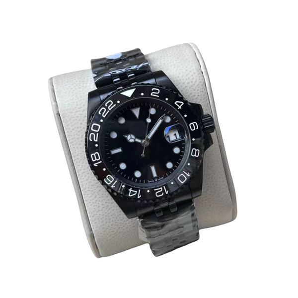 

Automatic Mechanical 40mm Watch 904L Stainless Steel Blue Black Ceramic Sapphire glass Super luminous WristWatches montre de luxe gifts Wholesale Men watch, Color 5