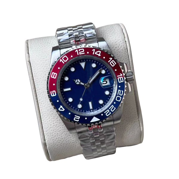 

Mens Watches Automatic Mechanical 40mm Watch 904L Stainless Steel Blue Black Ceramic Sapphire glass Super luminous WristWatches montre de luxe gifts Laxury watch, Color 16