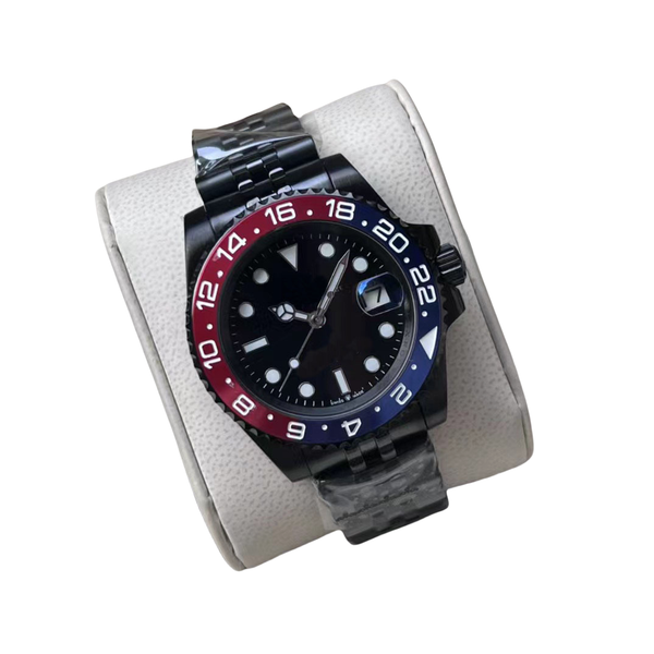 

Mens Watches Automatic Mechanical 40mm Watch 904L Stainless Steel Blue Black Ceramic Sapphire glass Super luminous Wristwatch mens Wholesale Super clone watch, Color 15