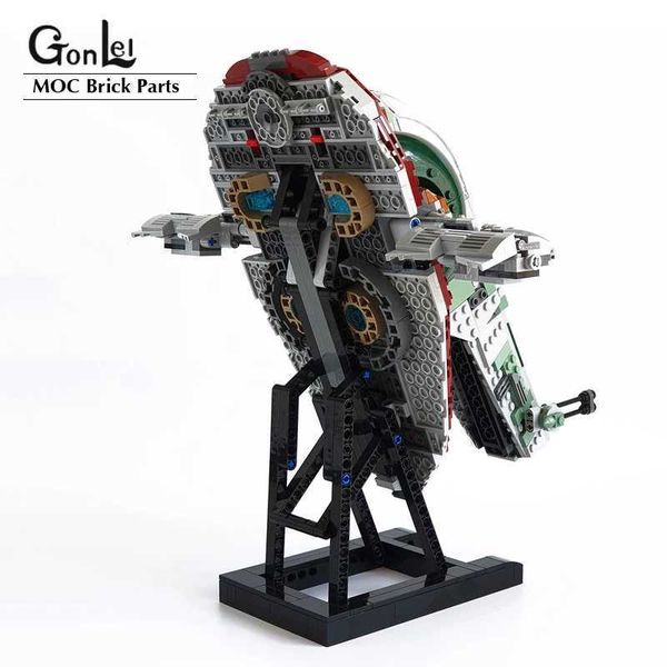 NEW MOC Display Stand Bricks Set fit for 75243 Slave I - 20th Anniversary Edition Building Blocks Model Showing DIY Toys Gifts W250522
