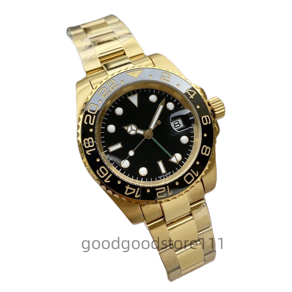 

Designer watches for men Mens Watches Automatic Mechanical 40mm Watch 904L Stainless Steel Blue Black Ceramic Sapphire glass Super luminous, Color 1