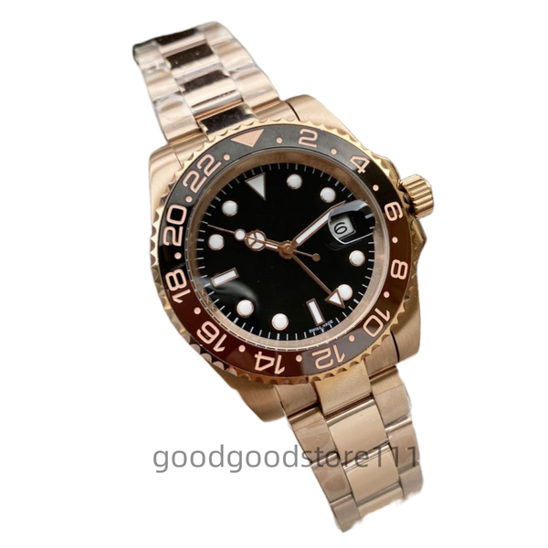 

Designer watches for men Mens Watches Automatic Mechanical 40mm Watch 904L Stainless Steel Blue Black Ceramic Sapphire glass Super luminous Wristwatch, Color 6