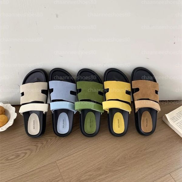 designer sandals mens womens famous slippers black green chaussure sliders bottom flip flops casual beach sandal shoes 35-46 sandles