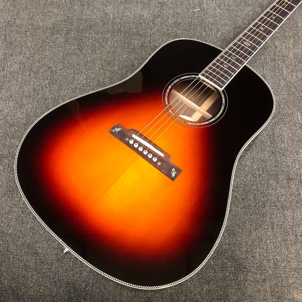 

Sunburst Folk Guitar w/ Spruce Top & Built-In Pickup - Stage & Studio Versatile
