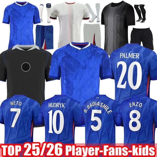 

24 25 26 ENZO CFC NKUNKU NETO PALMER FINAL Soccer JerseyS home away MUDRYK sancho Madueke 2024 2025 2026 football shirt CUCURELLA adult kids kits CAICEDO, 25/26 gk fans 2