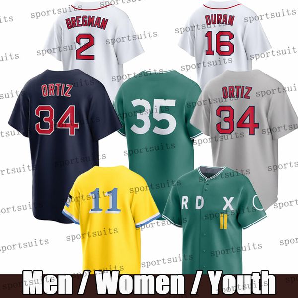 #11 Rafael Devers Jersey Triston Casas Bostoncity Red Sox Jerseys David Ortiz city Custom Baseball Jerseys Alex Bregman Masataka Yoshida jersey