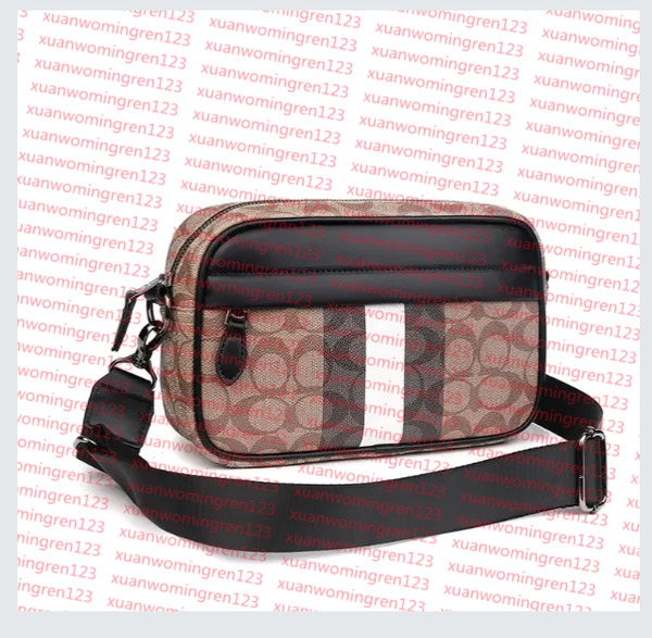 

Men Casual desigenr Trio messenger men Duo shoulder bag mens Outdoor Crossbody Shoulder Bags Genuine Leather Purse Pouch wallet man handbags, Camel