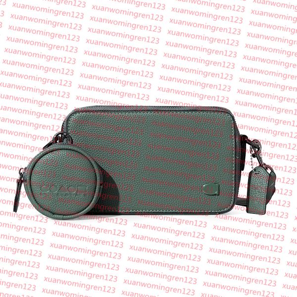 

Designer Men Leather TRIO Bags handbag mens designer shoulder Messenger Outdoor large wallet pockets fashion Messeng bag, Pink