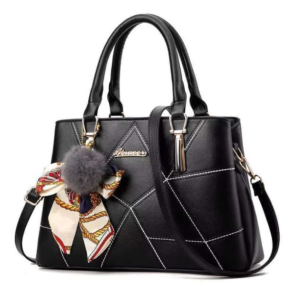 

Designer 2025 Fashion Handbag Luxury Leather Bag Women's Brand, Black