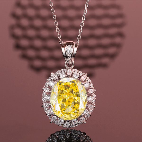 

Luxury Ruby, Sapphire, and Yellow Topaz Pendant Necklace with Diamond Detailing, 925 Sterling Silver Design, Stylish Socialite Jewelry that Exudes Elegance and Grace.