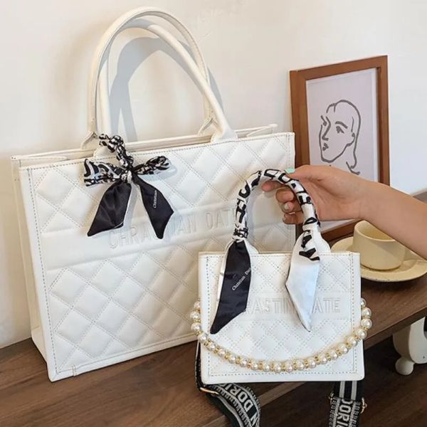 

Designer Bags Fashion Shoulder Bags Luxury Bag Purse Designer 2025 Fashionable dia check summer single hot shoulder Tote large capacity women's crossbody bag, White