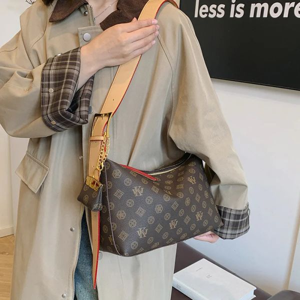 

Designer Bags Fashion Shoulder Bags Luxury Bag Purse Tote bag fashion atmosphere women's bag large capacity all-in-one commuter shoulder bag 2025, Brown #