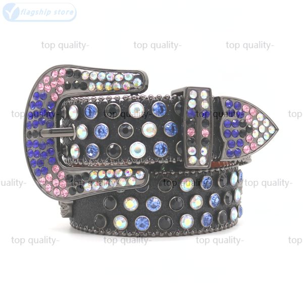 

top quality-designer belt bb belt simon mens belt for women shiny diamond belts black on white multicolour with bling rhinestones as gift waistband Factory wholesale, Green