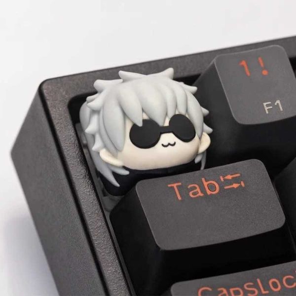 Gojo Satoru Keycap Cartoon Anime Jujutsu Kaisen Theme Personalized Resin Keyca for Cross Axis Gaming Mechanical Keyboard R250526