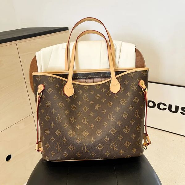 

Tote bag Designer Bags Fashion Shoulder Bags Luxury Bag Purse Tote bag design summer senior sense large capacity commuter shoulder bag 2025s hot, Brown#