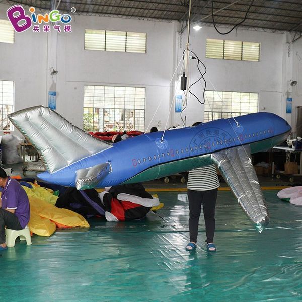 Simulated Inflatable Aircraft Blue Air Model Aerospace Military Museum Activity Promotion and Decoration Prop Model