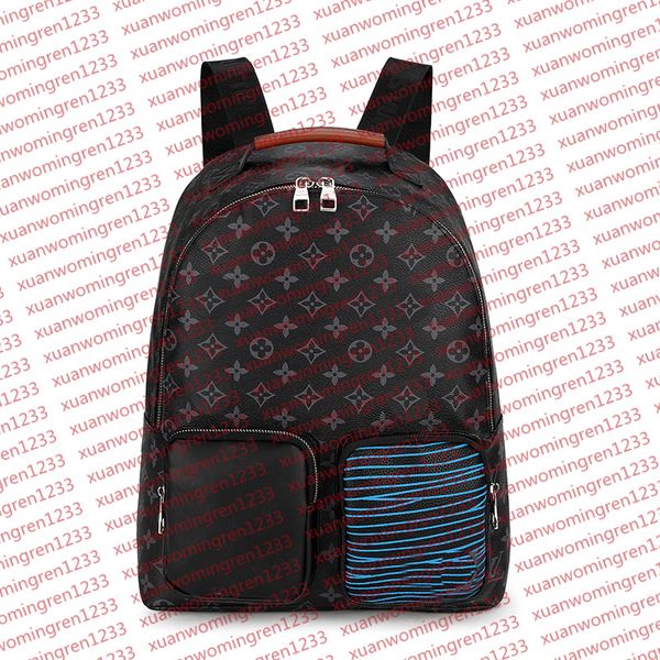 

Mens Shoulder PU leather Designers Messenger Bag Famous Trip Postman Classic Handbag Briefcase Crossbody Good quality Bags with dust bag, Blue