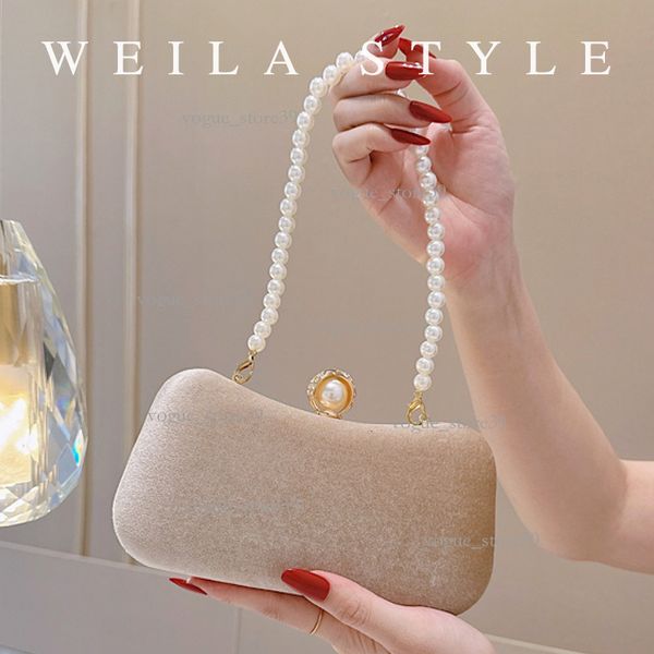 

Evening Clutch Vintage Socialite Cheongsam Bag Party Dress Bag Wedding Bridesmaid Bag Veet Evening Bag 0A3, Pearl head black