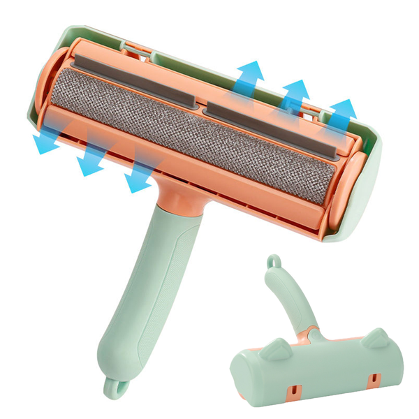 Pet Hair remover Cleaning Roller with Storage Box Lint Roller Polyester Bristles One-Click Empty Design for Furniture Clothing Car Seats