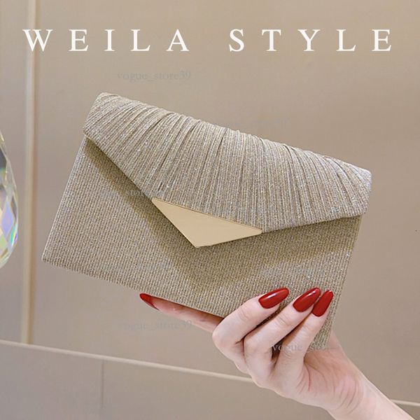 

European And American Fashion Pleated Envelope Bag Elegant Evening Dress Clutch Bag Mom Style Wedding Qipao Bag For Women E6f, Large triangle iron bag