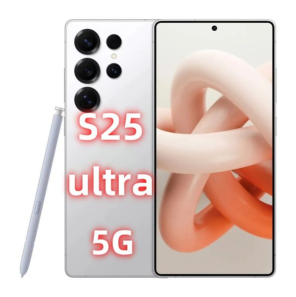 

S25 Ultra S24 smartphone - 6.9-inch HD screen, 5G network, supports fingerprint recognition, facial recognition and GPS positioning SIM dual standby, 16GB+1TB, Yellow