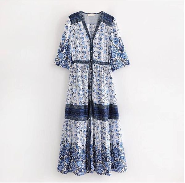 

B062 blue mid-sleeve women' dress hinge, Gold