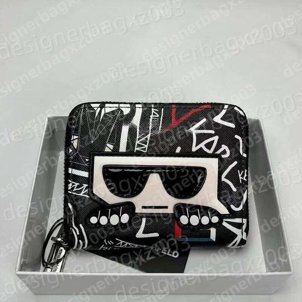 

New Printed Karl Lagerfields Bag Women Short Wallet Portable In Card Slot Zero Original Quality Multiple Card Slots New Style Classic Mcmbackpack, Socks (contact seller;confirm style)
