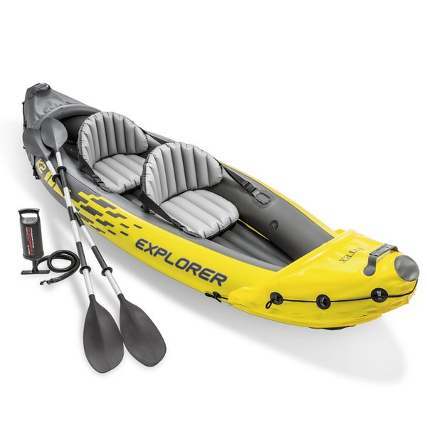 

Thickened Inflatable Boat: Dual-Person Folding Canoe & Fishing Kayak