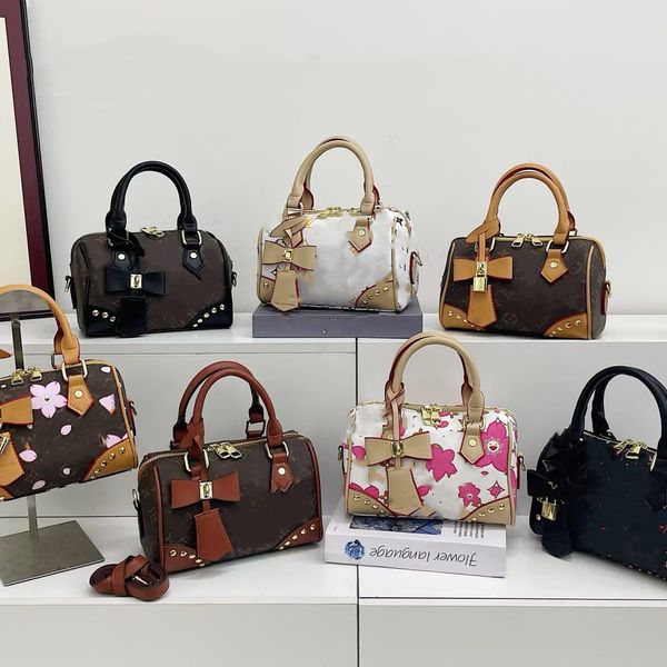 

New Designer Shoulder 45678218 Bag Handbag Classic Colorful Flowers Brown Flower Women's Handbags Tote Crossbody Bags With Wallet, U3