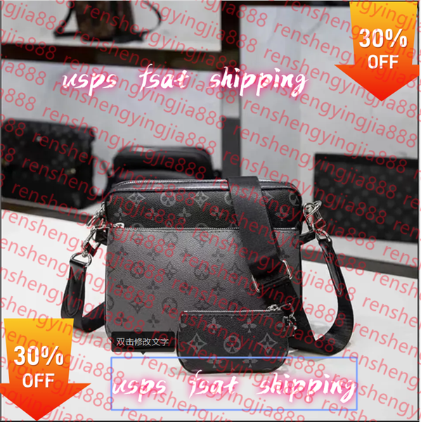 

Luxurys Designer bags men 3pcs fashion trio outdoor Waistpacks Luxury Designers Bag Womens satchel mens Clutch handbag CrossBody Totes bumbag Chest pack Leather, 14#