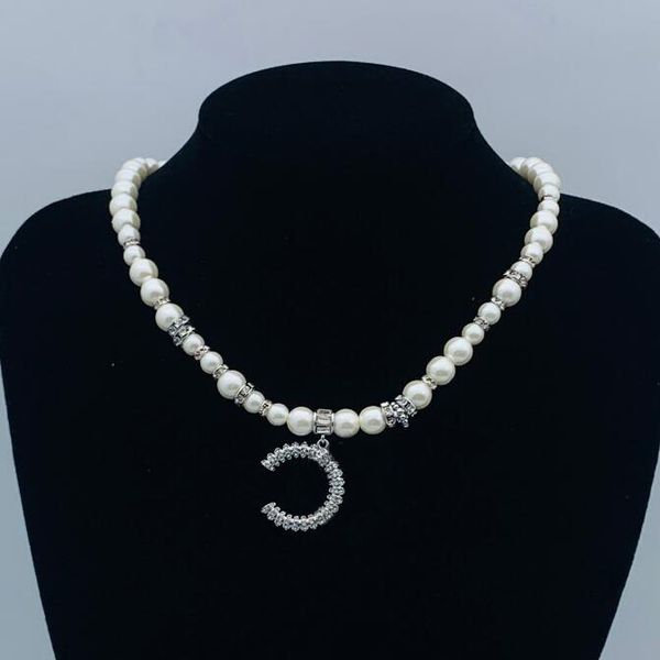 

Pendant Crystal Necklaces Fashion Women Copper Pearl Necklace Chains Chain Gifts for Women Elegant Jewelry