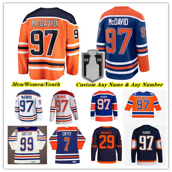 

Ice Hockey Jersey Connor McDavid Leon Draisaitl Zach Hyman Ryan Nugent-Hopkins Evan Bouchard Evander Kane Corey Perry Vasily Podkolzin Jake Walman Darnell Nurse 4XL, Men orange style