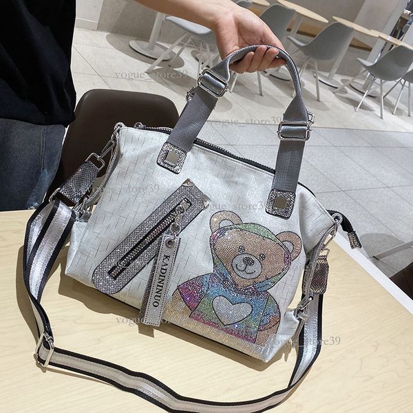 

2025 New Fashion Rhinestone Crossbody Women, Large Capacity Versatile Tote Bag, Stylish Shoulder Bag For Going Out 413, Silver