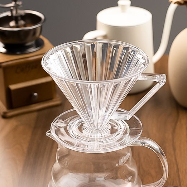 resin drip type filter cup conical hand flushing filter pot coffee heat-resistant diversion coffee filter cup
